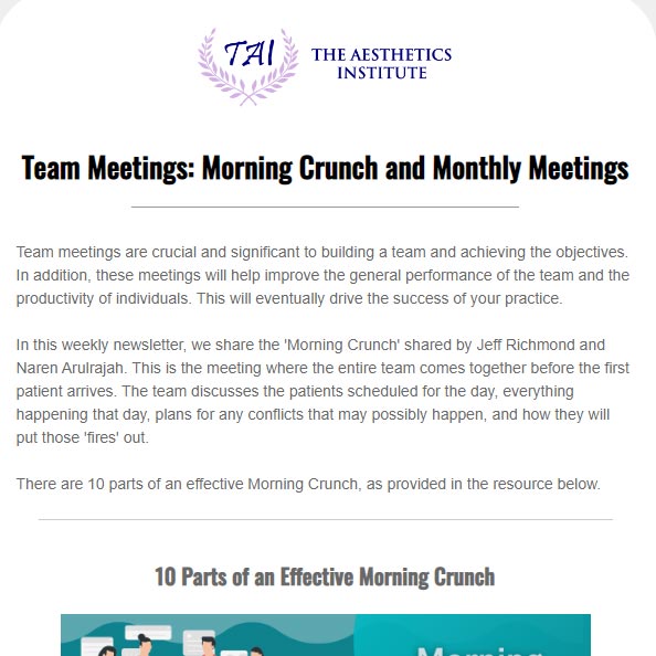 Effective Team Meetings and Morning Crunch