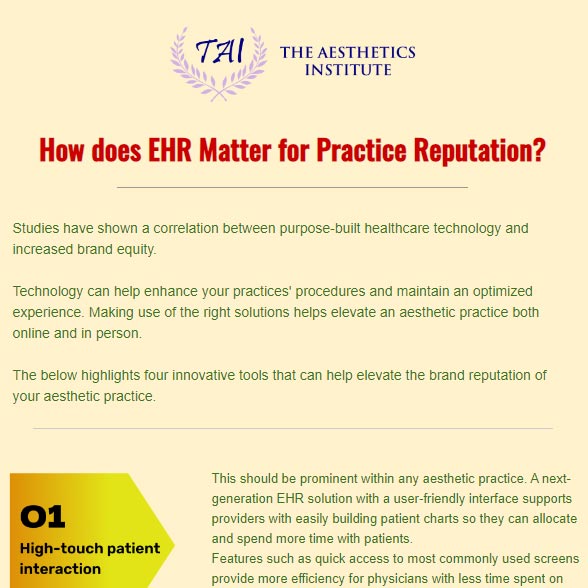 How does EHR Matter for Practice Reputation?