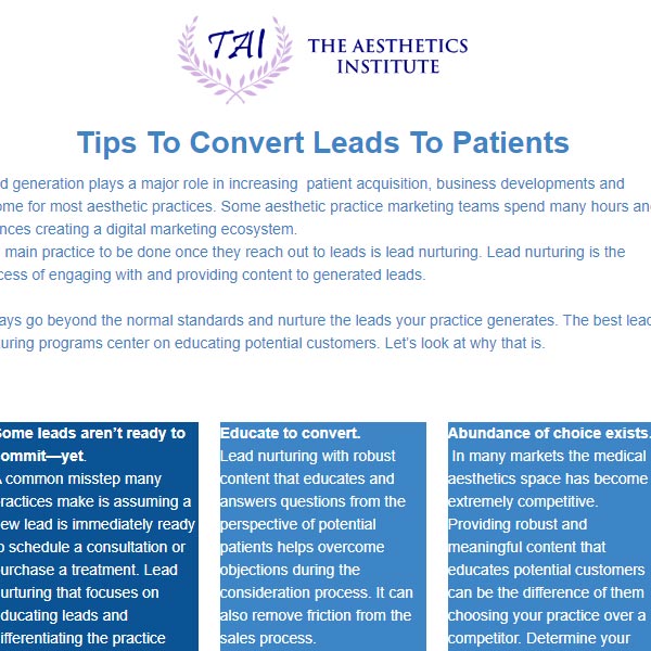 Tips To Convert Leads To Patients