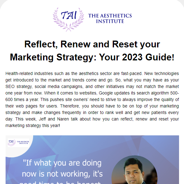 Reflect, Renew and Reset your Marketing Strategy: Your 2023 Guide!