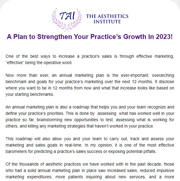 A Plan to Strengthen Your Practice’s Growth in 2023!