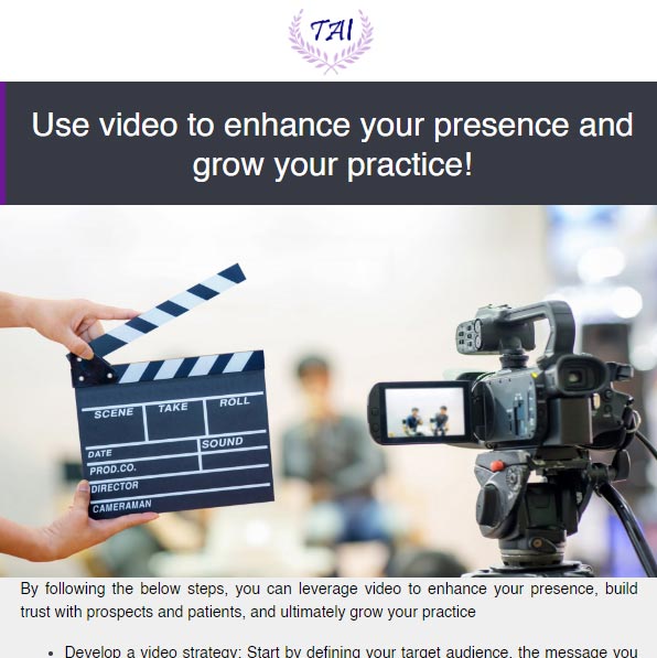 Use Video to Enhance Your Presence and Grow Your Practice!